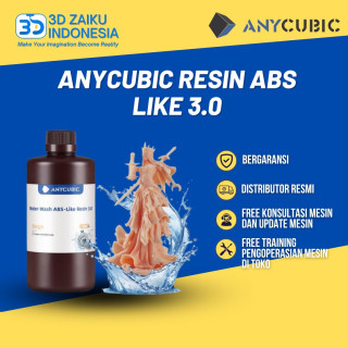 Anycubic Resin Water Washable ABS Like 3.0 Resin 1 KG High Strength Easy to Use for MSLA LCD 3D Printer